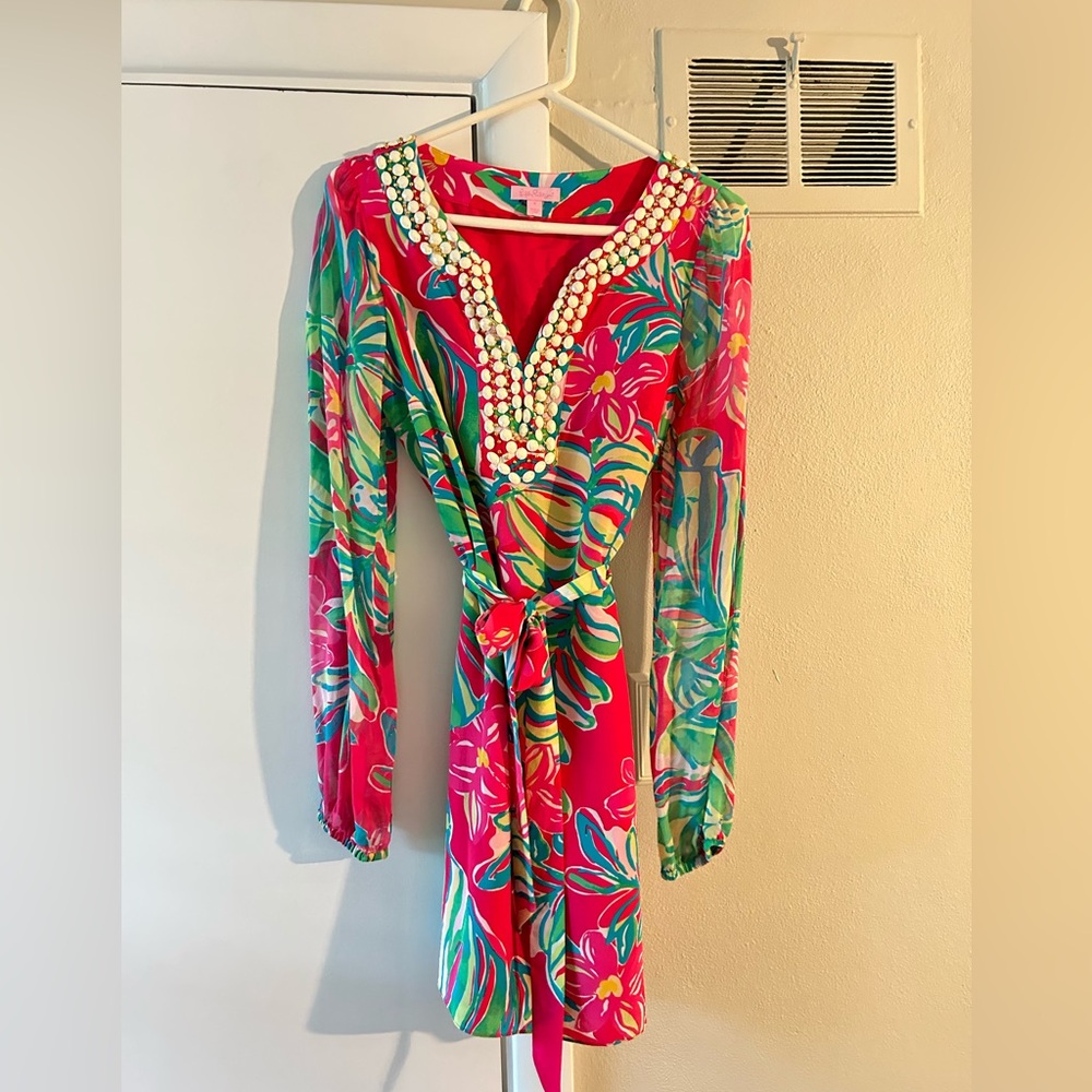 Lilly Pulitzer Dress (Optional Tie Belt) 6
